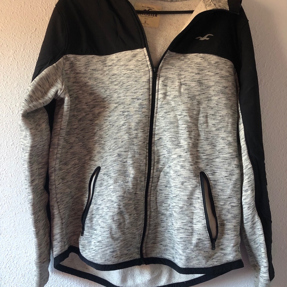 Hollister Grey Hoodie Sweater